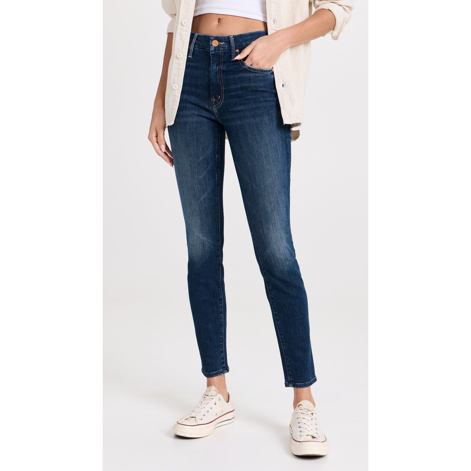Mother High Waisted Blue Looker Denim Jeans Size 29