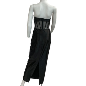 Retrofête Sheer Black Baila Dress Size M