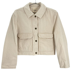 Sezane Cropped Beige Marion Jacket Size 36