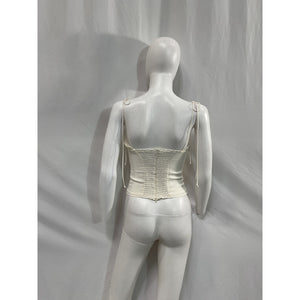 Reformation 'Novena' White Viscose Top Size 0