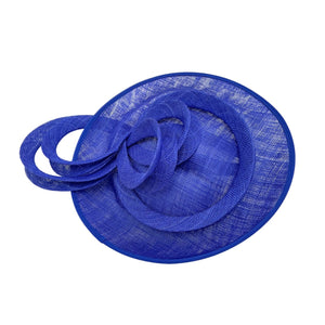 Karen Millen Elegant Blue Asymmetric Disc Headband Fascinator One Size