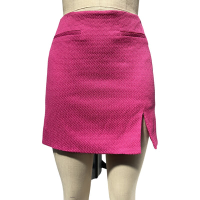 Alexis Textured Fuchsia Leer Skirt Size S