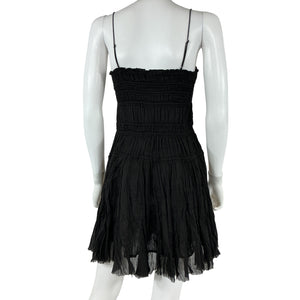 Majorelle Smocked Black Sophia Mini Dress Size S