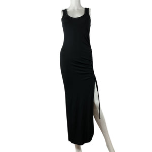 The Range Sleeveless Black Rib Knit Midi Dress Size S