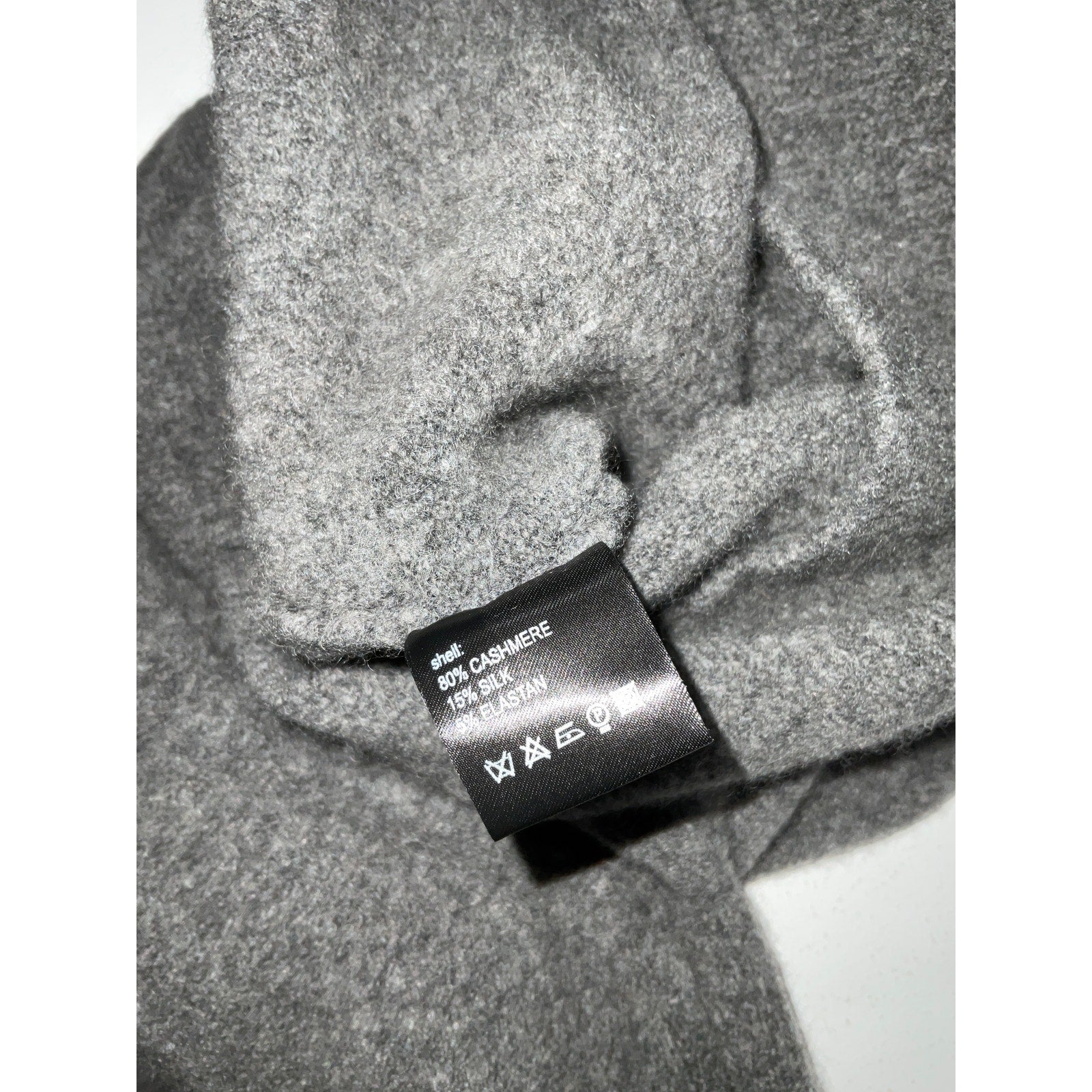 Petar Petrov 'Old School' Gray Stretch-Cashmere And Silk-Blend Sweater Size M