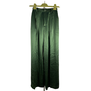 Lapointe Satin Green Wide Leg Pants Size 0 US
