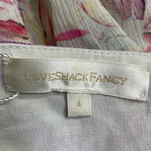 Loveshackfancy Floral Cream Rhodes Skirt Size 4
