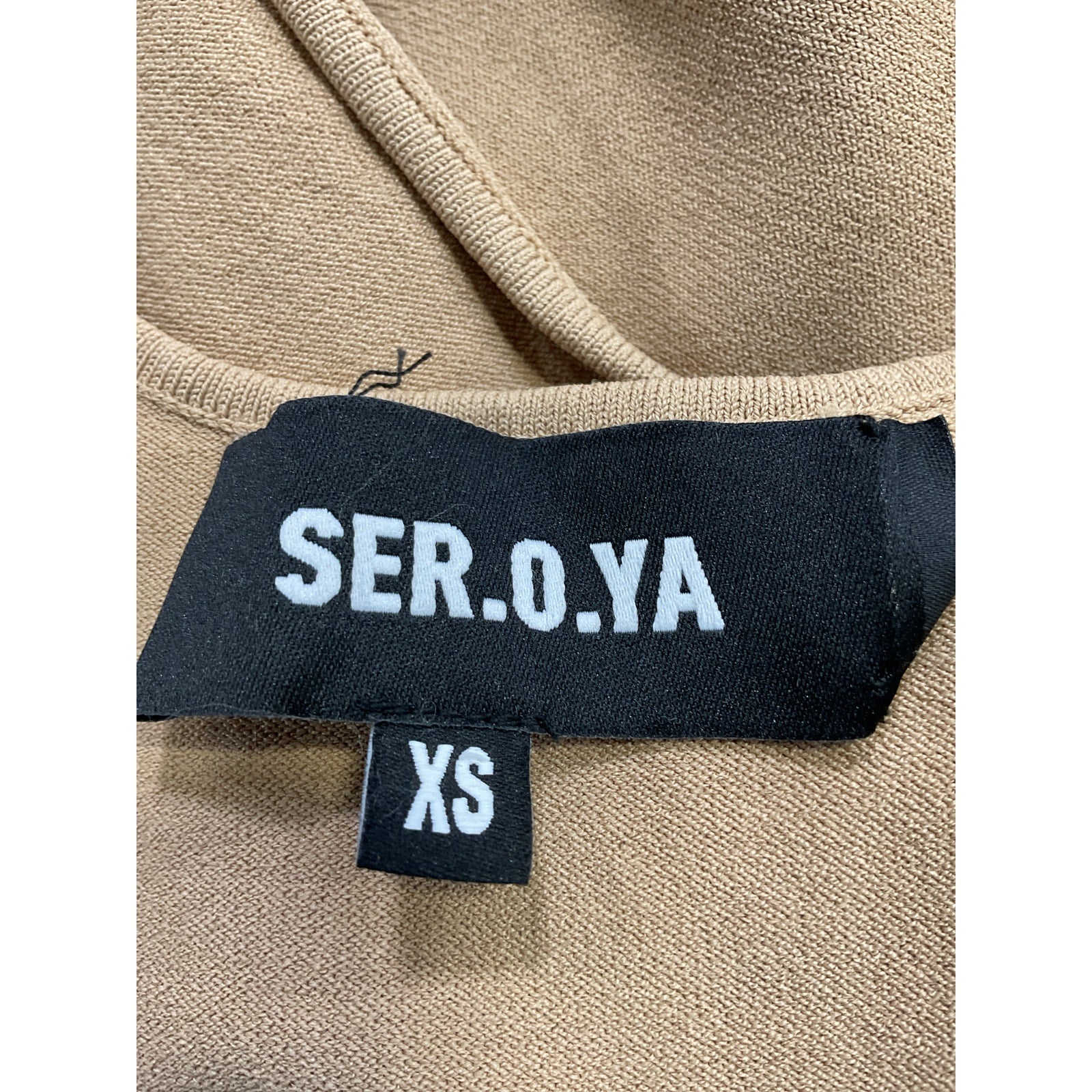 Ser.O.Ya 'Nori' Brown Ponte Top Size XS