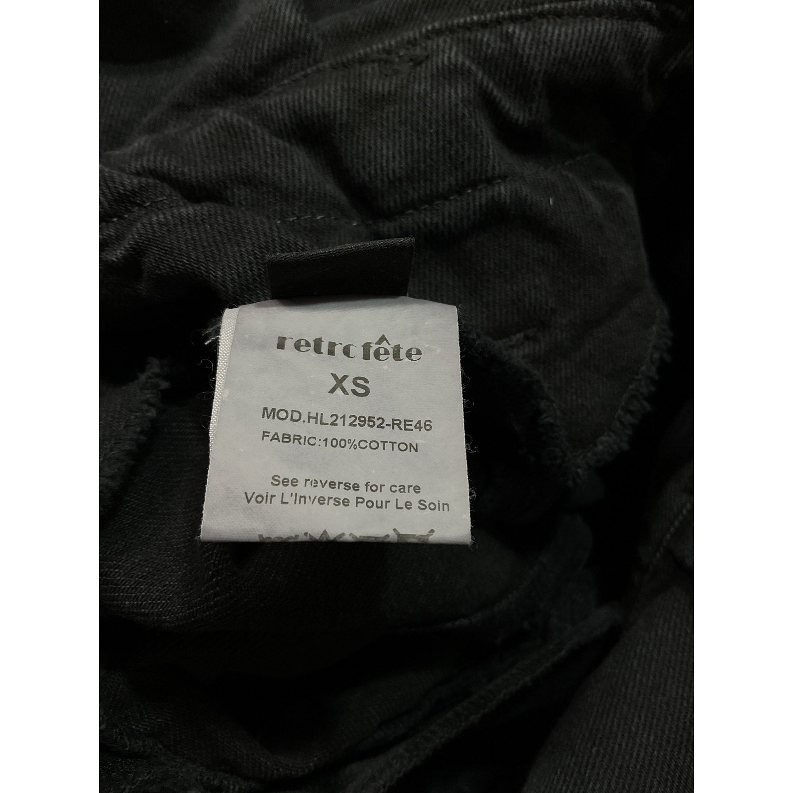 Retrofete 'Shalina' Black Skirt Size XS