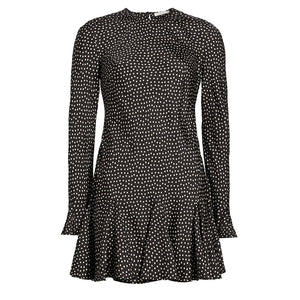 Dôen Polka Dot Black Sansa Dress Size XL