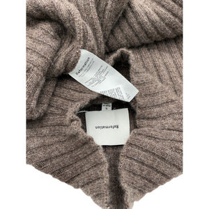 Reformation 'Lawson' Brown Cashmere Oversized Turtleneck Sweater Size S