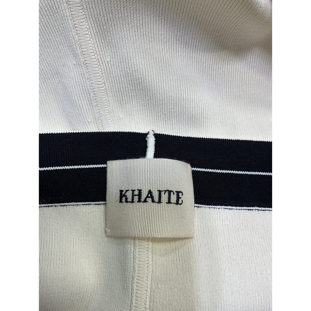 Khaite 'Bryant' White Viscose Biker Short Size S