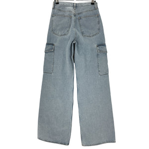 Agolde Relaxed Blue Minka Cargo Denim Jeans Size 25
