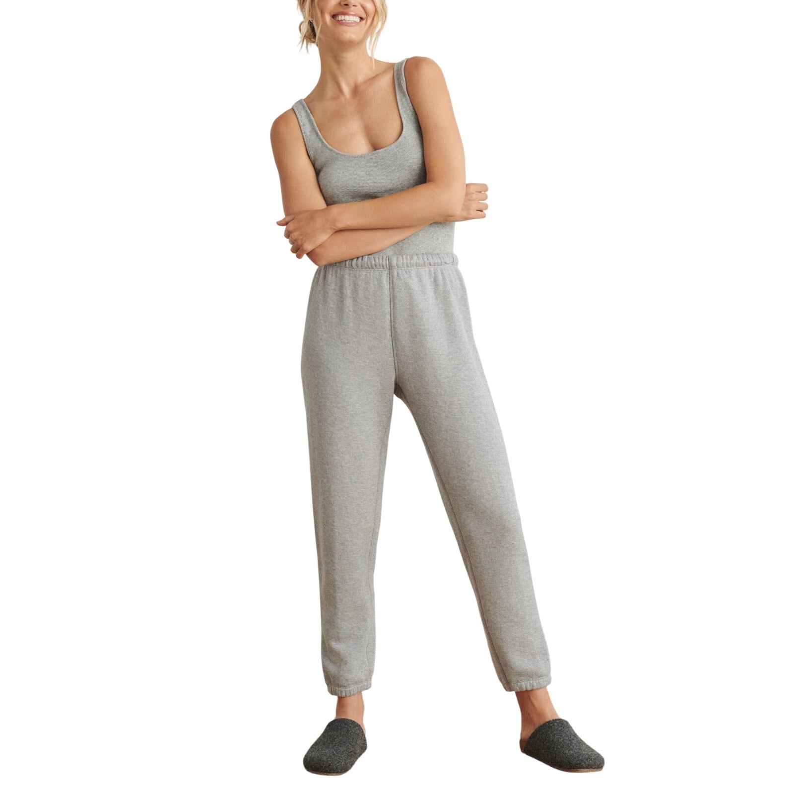 Jenni Kayne Saturday Grey Cotton Sweatpant Size L