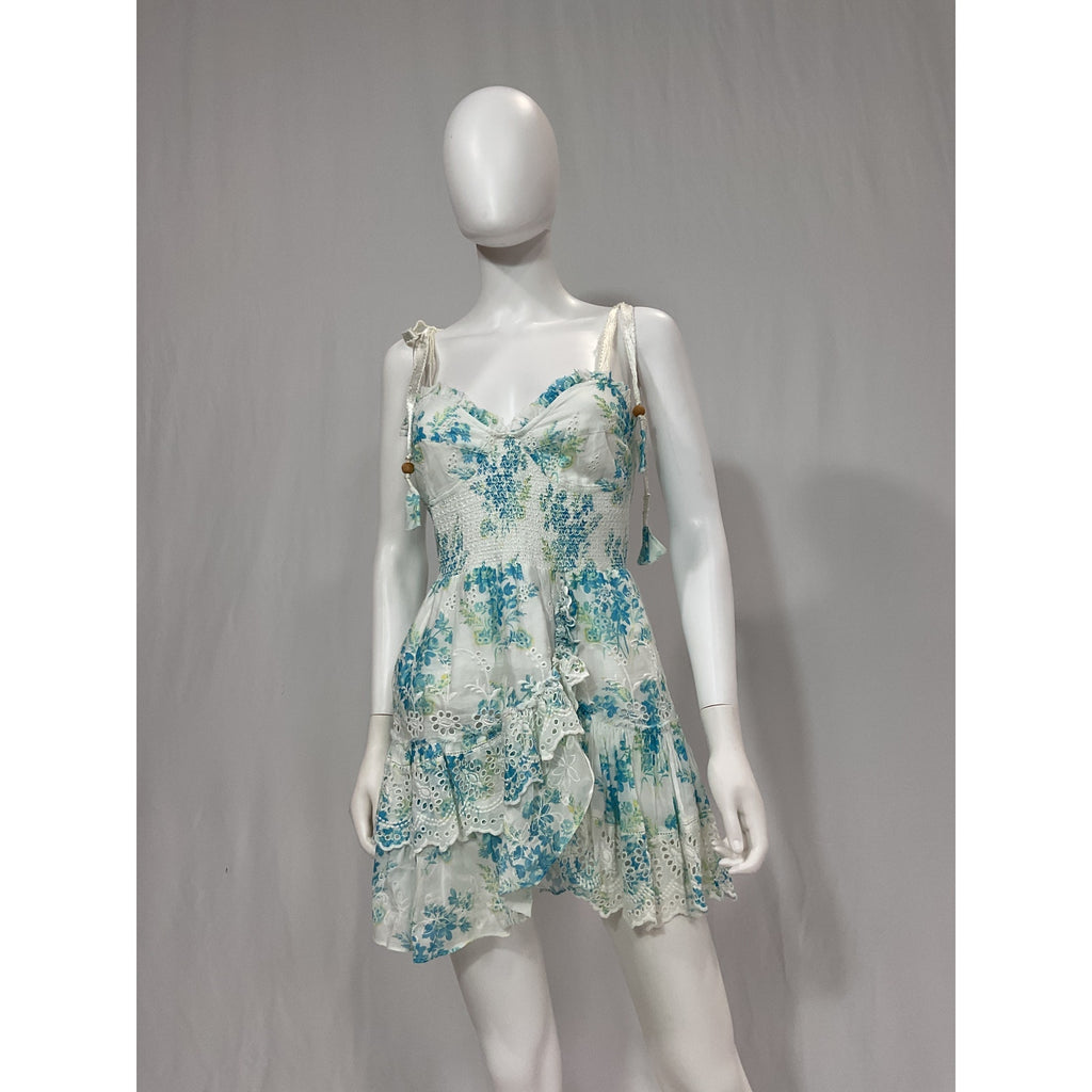 Loveshackfancy 'Olani' Blue Dress Size L