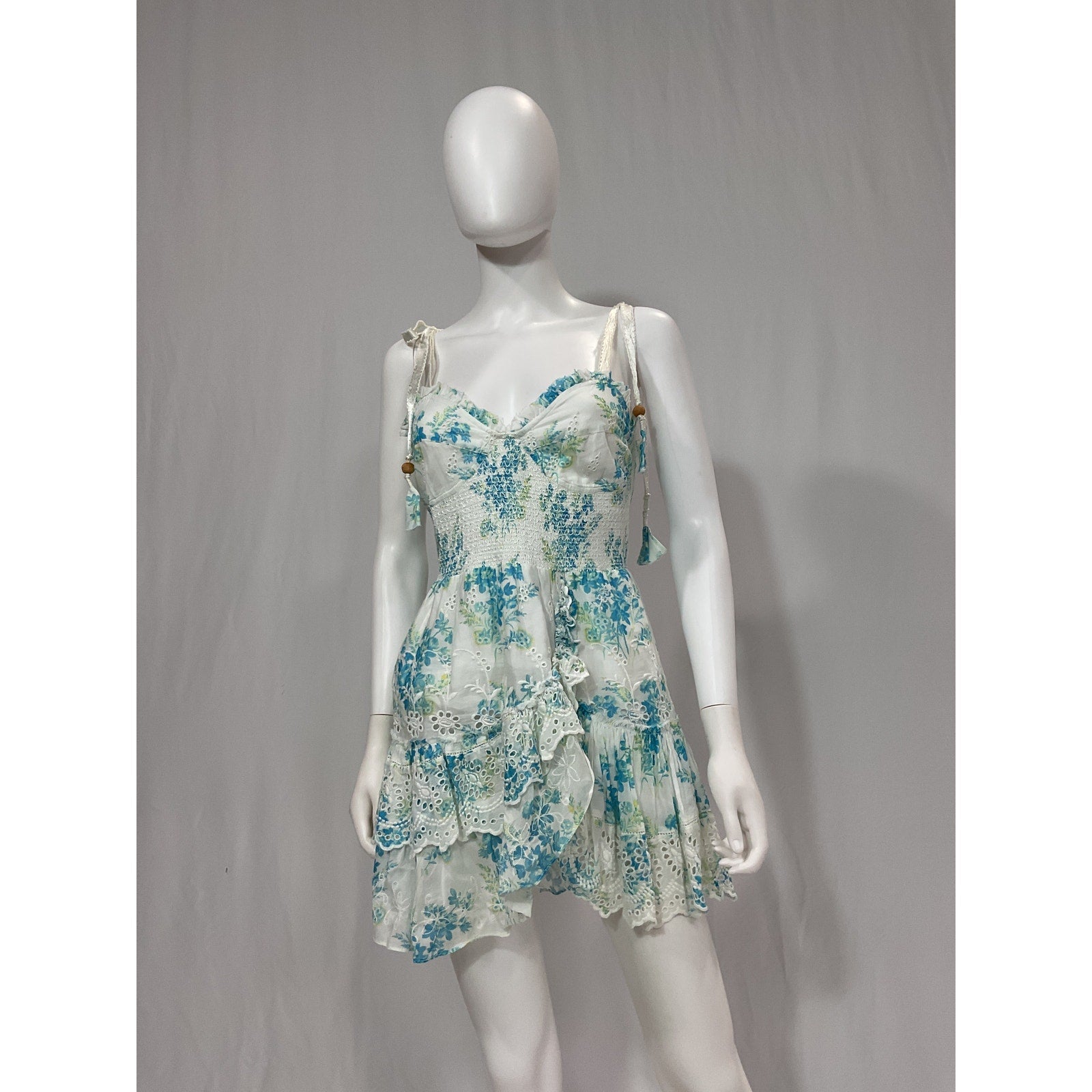 Loveshackfancy 'Olani' Blue Dress Size L