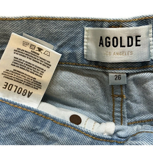Agolde Relaxed Turquoise Parker Shorts Size 26