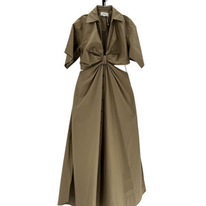 A.L.C. Cutout Green Georgia Shirtdress Size 4