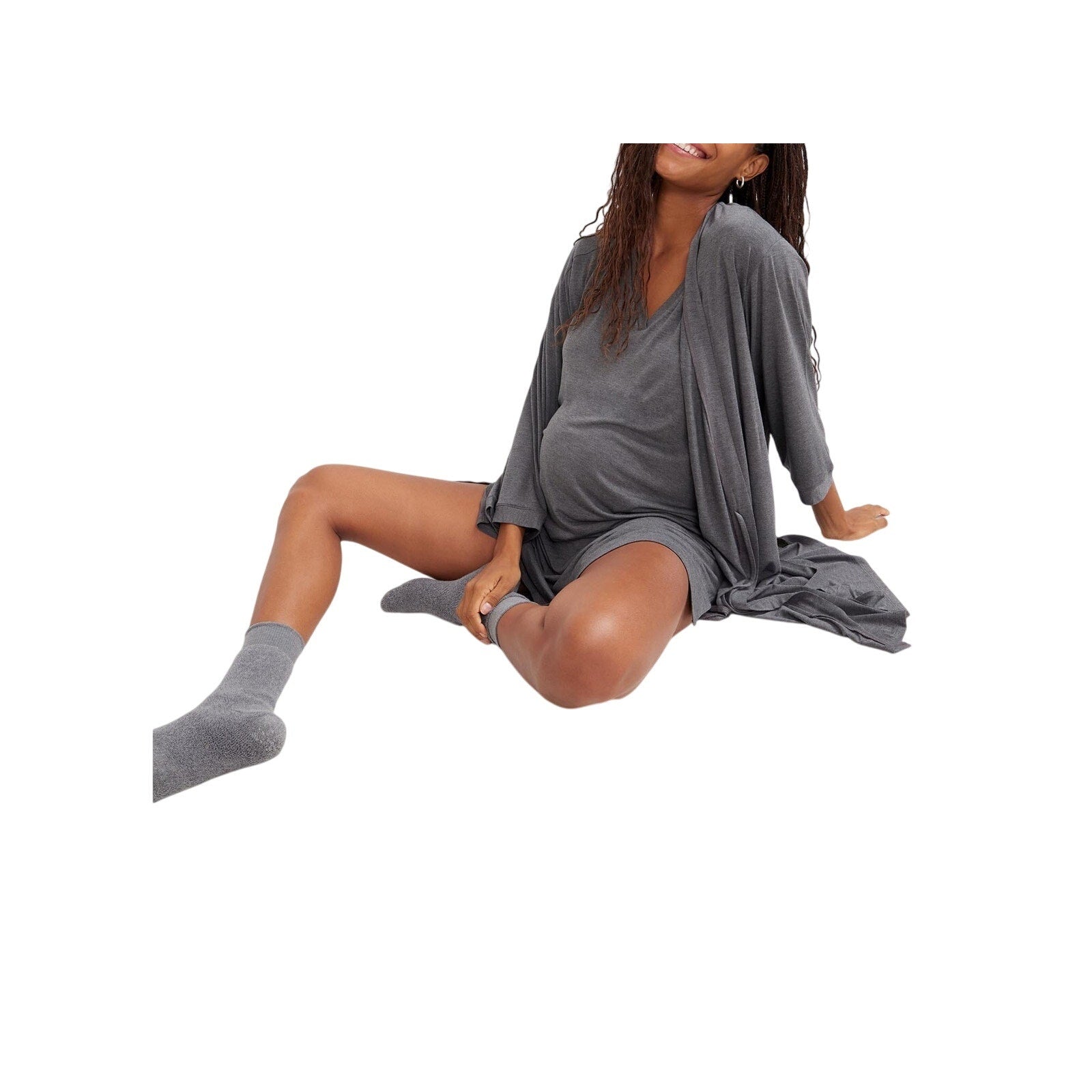 Hatch Hatch-To-Hospital Grey Cotton Box Size L