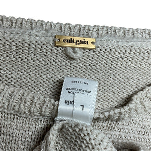 Cult Gaia Knit Cream Kenna Crop Top Size L