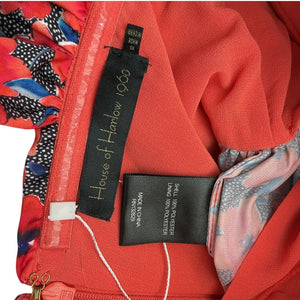 House Of Harlow 1960 Floral Multicolor Burna Blouse Size XS