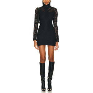 Alexis 'Delia' Black Lace Dress Size M