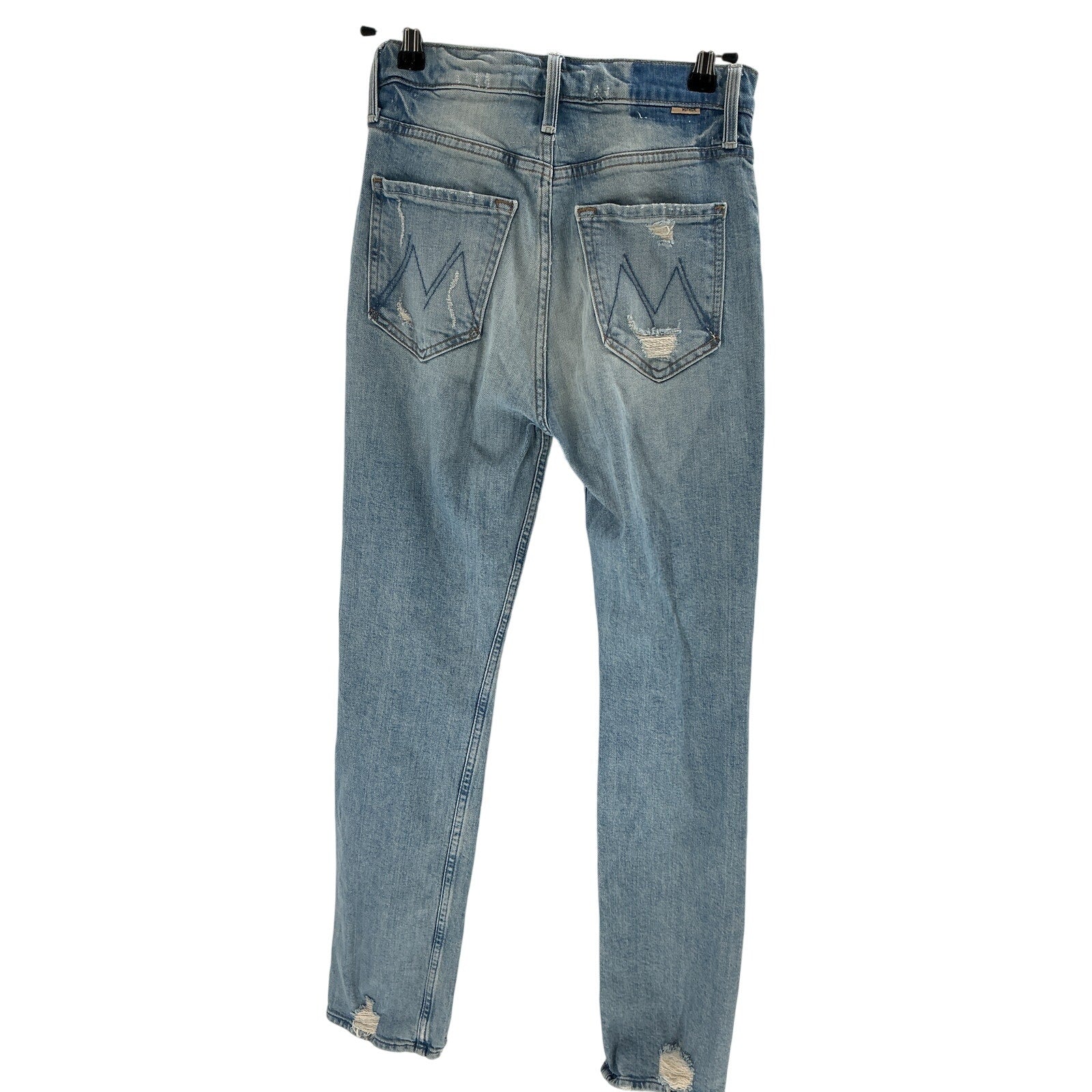 Mother High Waisted Blue Cotton Rider Skimp Size 25