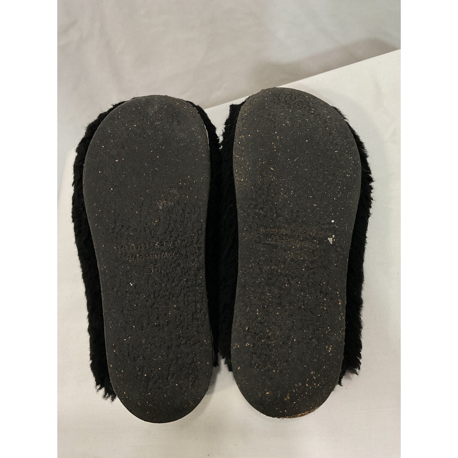 Jenni Kayne 'Shearling' Black Moc Clog Size 6