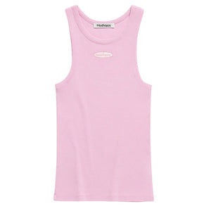 Madhappy Ribbed Pink Classics Tank Top Size S