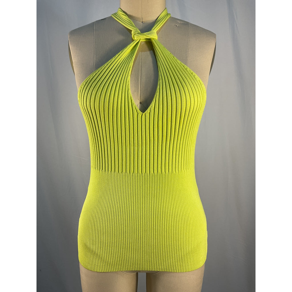 Jonathan Simkhai 'Andrea' Green Rayon Tank Top Size S