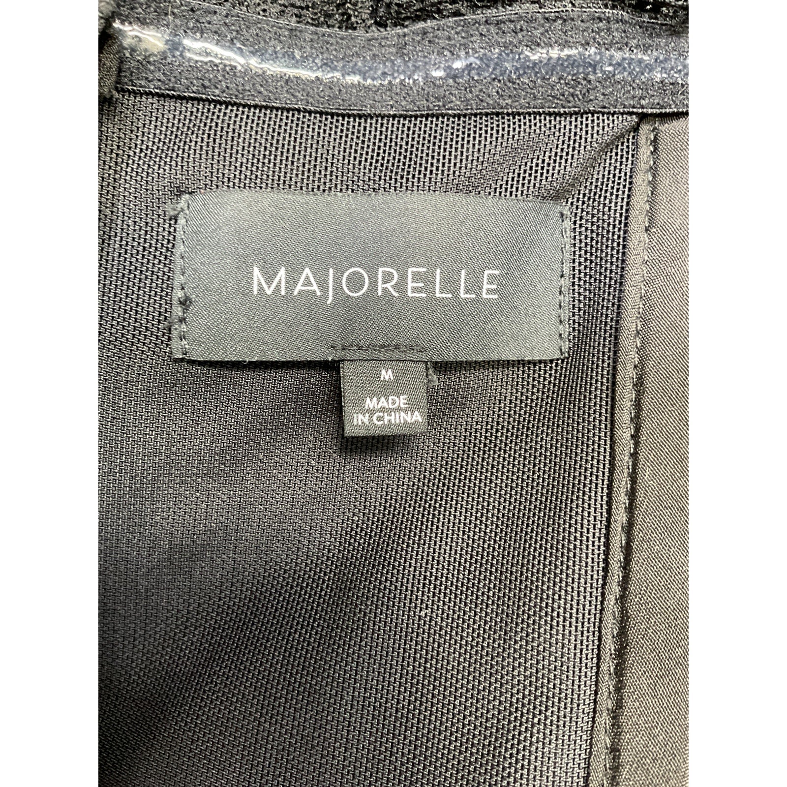 Majorelle 'Mari' Black Polyester Elena Gown Size M