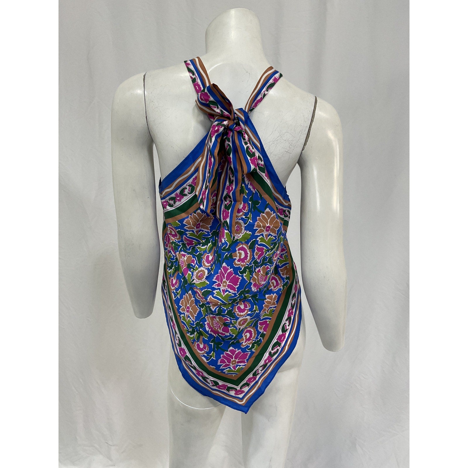 Veronica Beard 'Raphael' Blue Silk Top Size XS / S