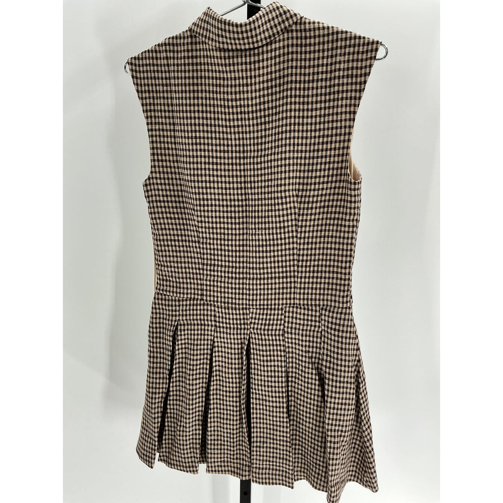 Reformation 'Arella' Black Linen Dress Size 0