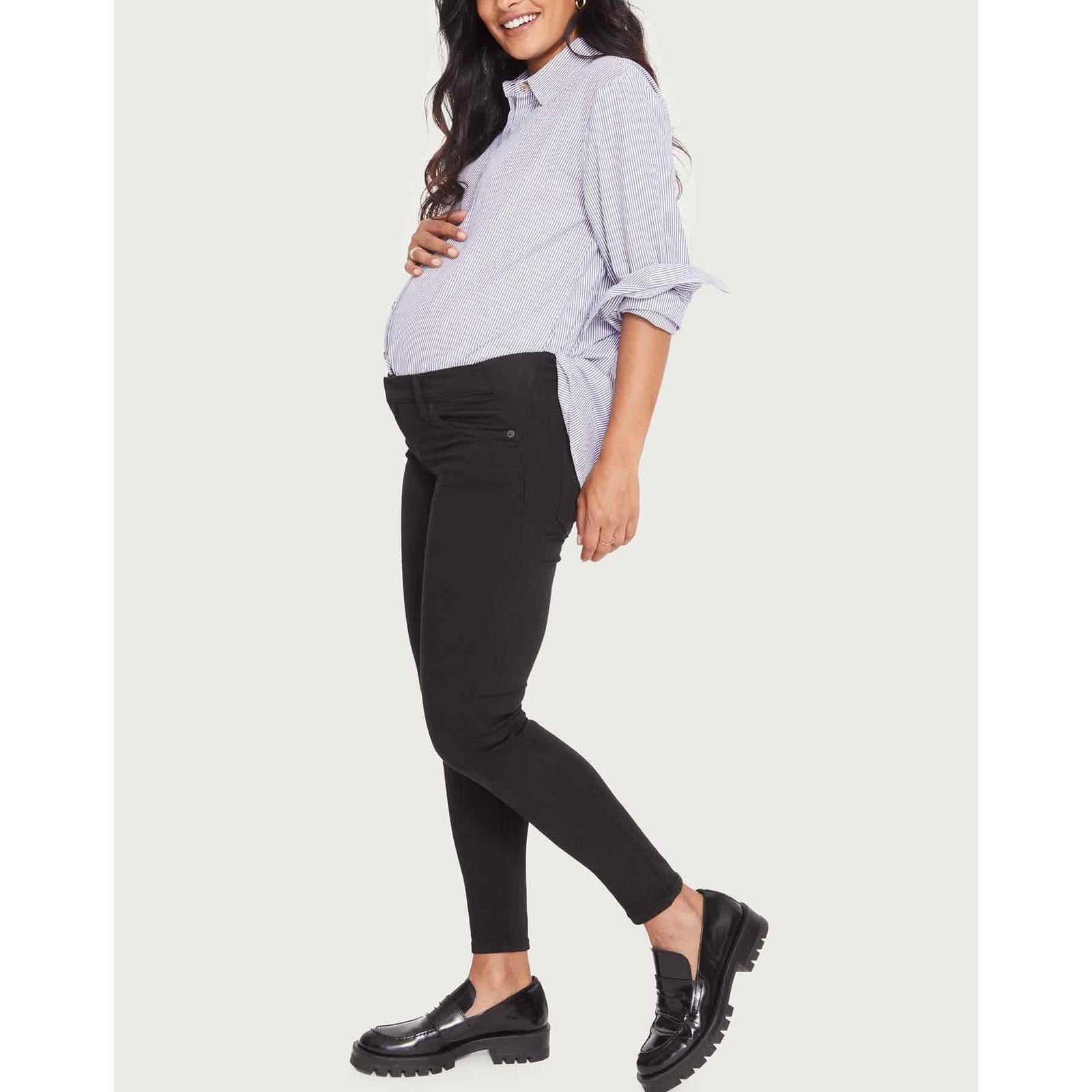 Hatch 'The Slim' Black Maternity Denim Jean Size 26