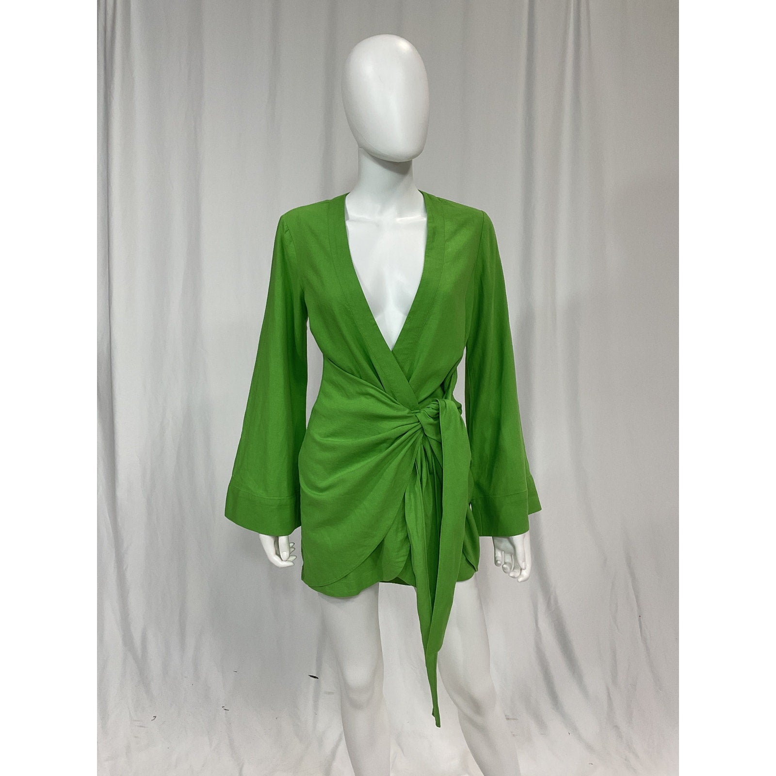 L'Academie 'The Janeiro' Green Kimono Sleeve Mini Dress Size XS