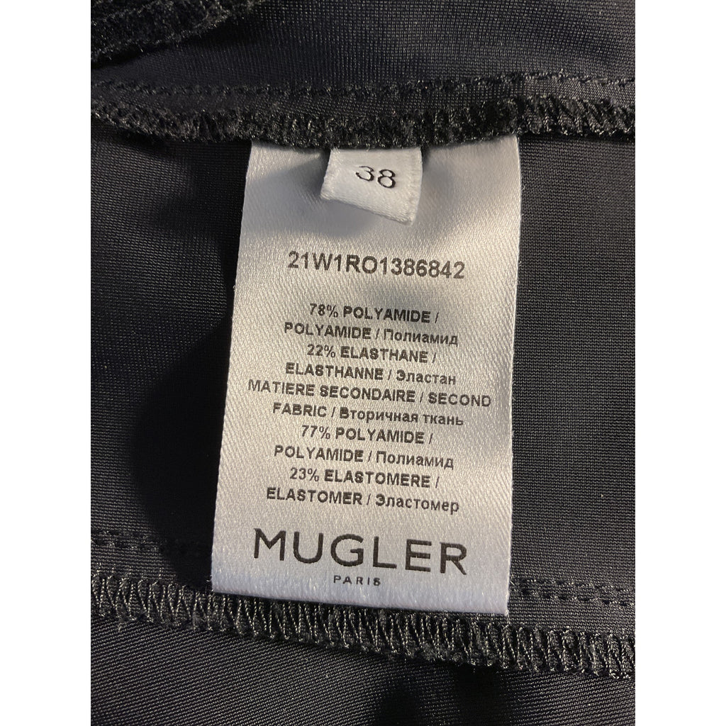Mugler 'Body Shaping' Black Mini Dress Size 38