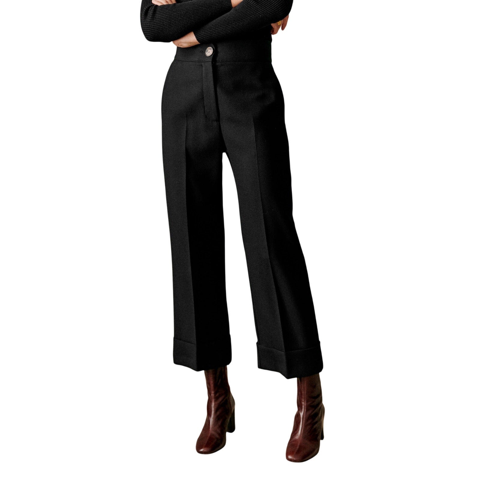 S�zane 'Damon' Black Trousers Size 44