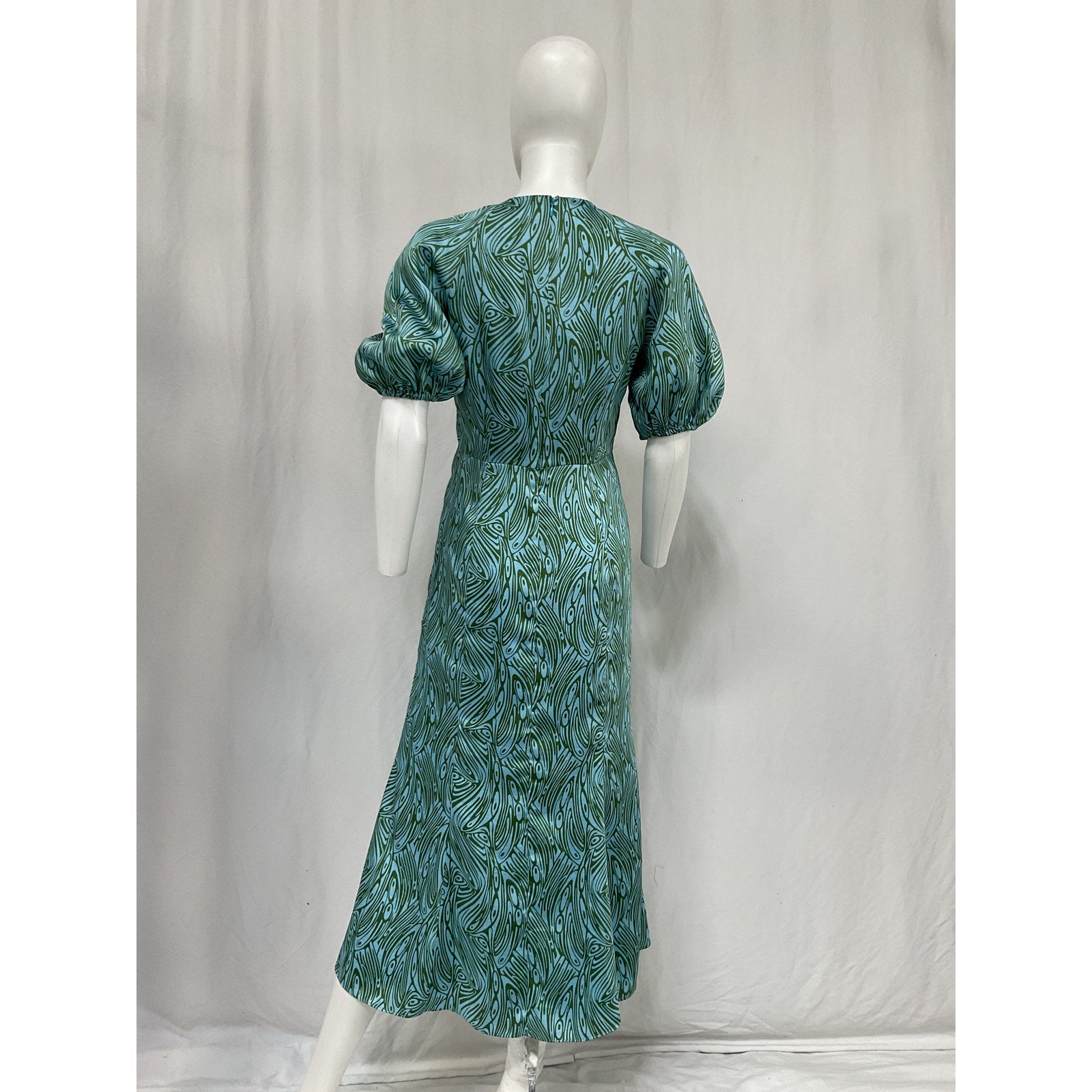 Cinq A Sept 'Marice' Blue Polyester Dress Size 8