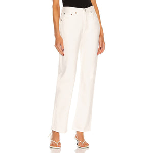 Agolde 'Lana' White Straight Denim Jean Size 24