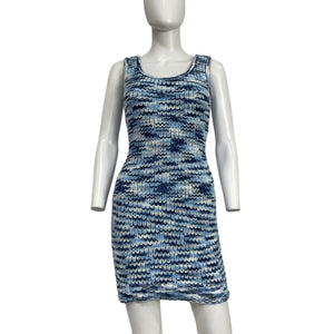 Staud Knit Blue Gardenia Dress Size S