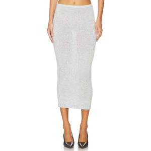 Ser.O.Ya Cozy Light Grey Koko Knit Skirt Size S NWT