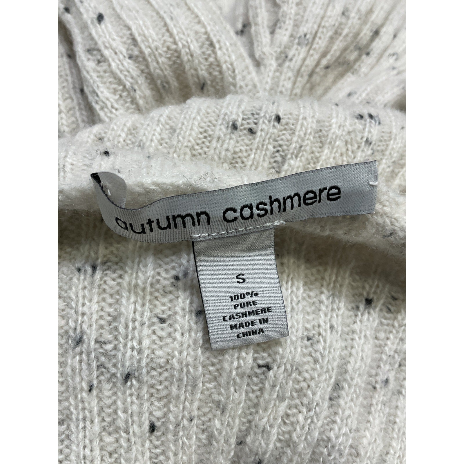 Autumn Cashmere 'Turtleneck' White Sweater Size S