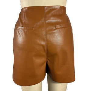 Nanushka Sleek Brown Svana Mini Skirt Size S