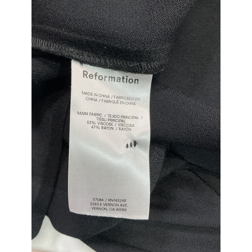 Reformation 'Rocco' Black Dress Size 0
