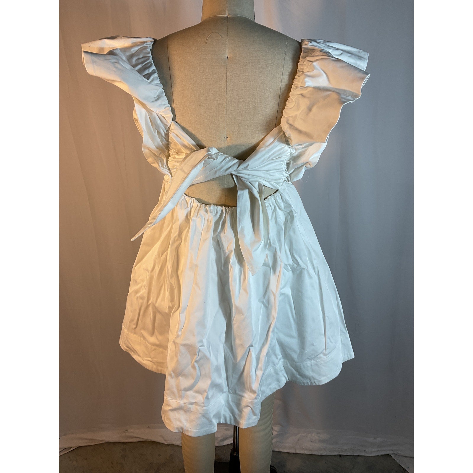For Love & Lemons White 'Clementine' Mini Dress Size S