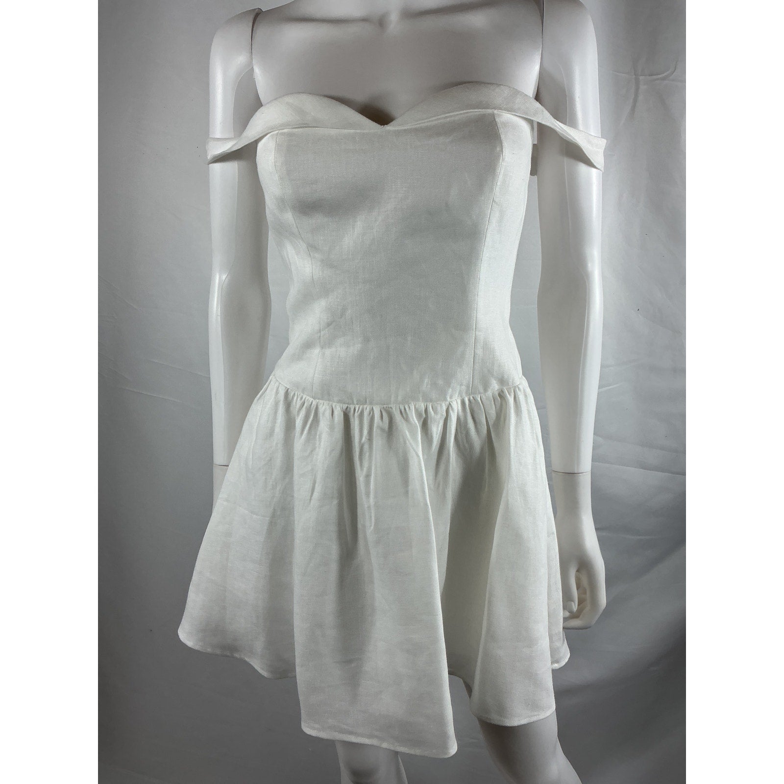 Reformation 'Sora' White Linen Dress Size 0