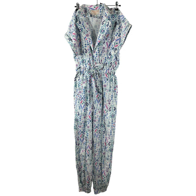 Rococo Sand Printed White Multi Lada Jumpsuit Size XS