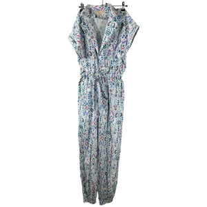 Rococo Sand Printed White Multi Lada Jumpsuit Size XS