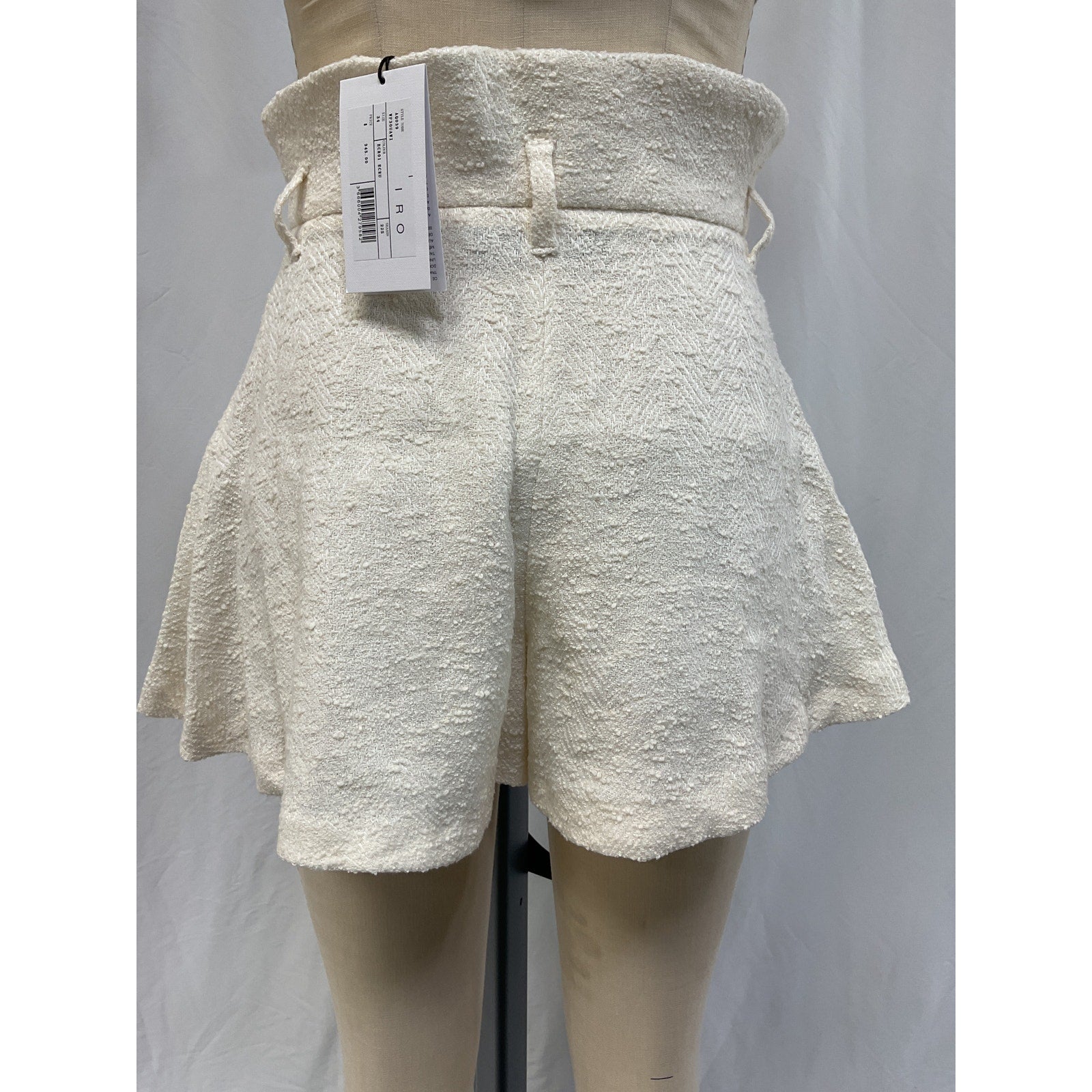 Iro 'Uawi' White Tweed Skort Size 2 - NWT