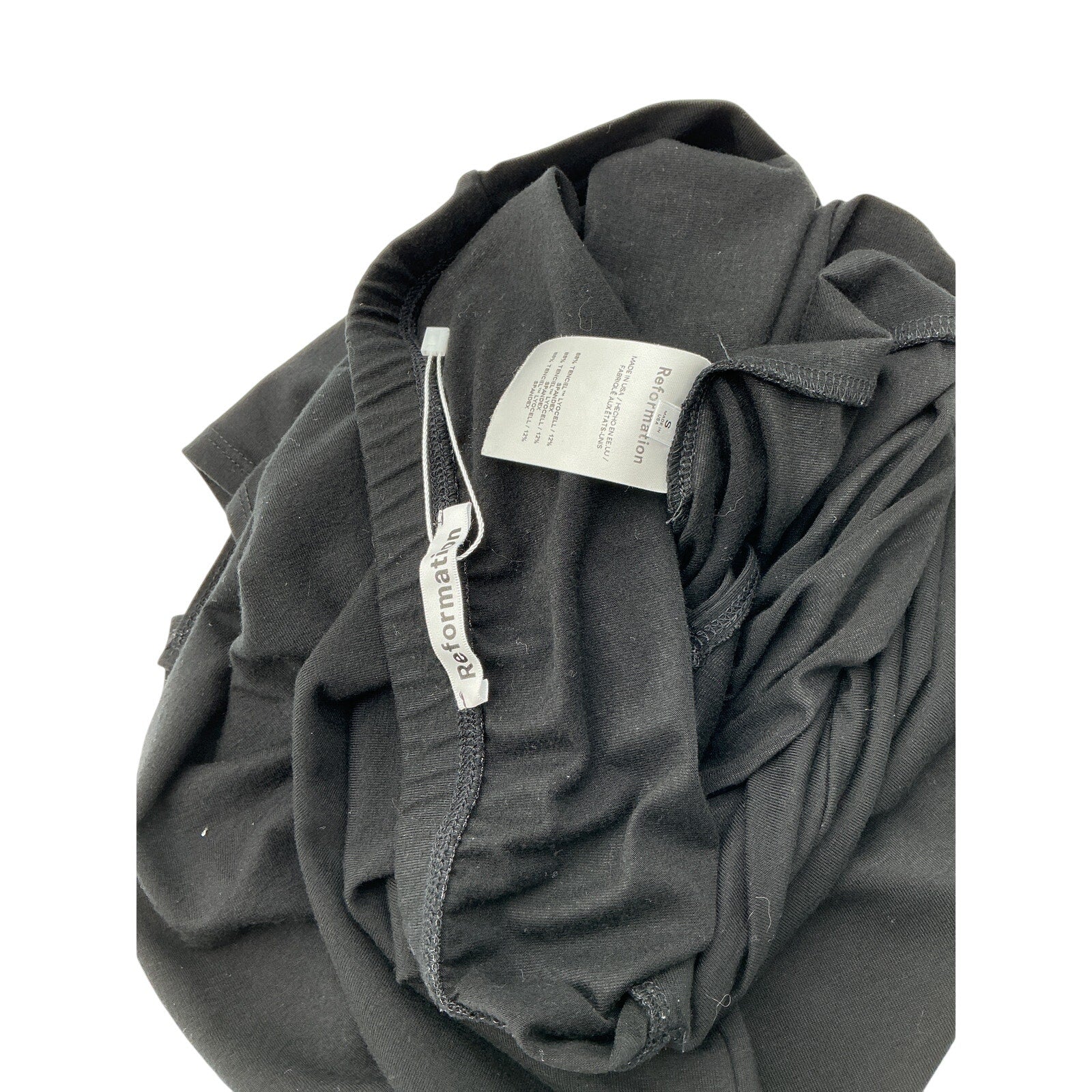 Reformation 'Rylan' Black Tencel Knit Two Piece Size S